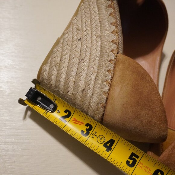 Vince Sonora Tan Suede Esparille Slip on Wedge - Picture 6 of 9